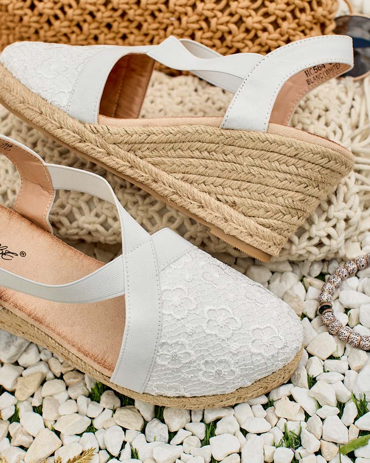 Royalfashion Dámske espadrilky Oleqa na podpätku