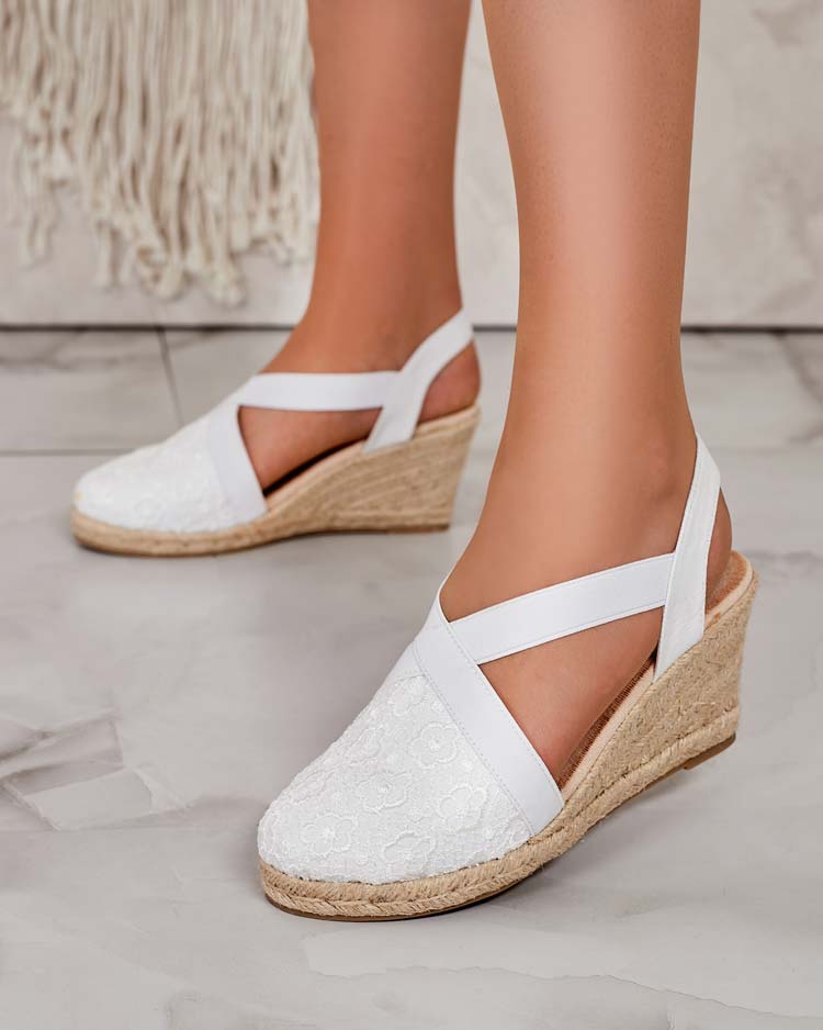 Royalfashion Dámske espadrilky Oleqa na podpätku