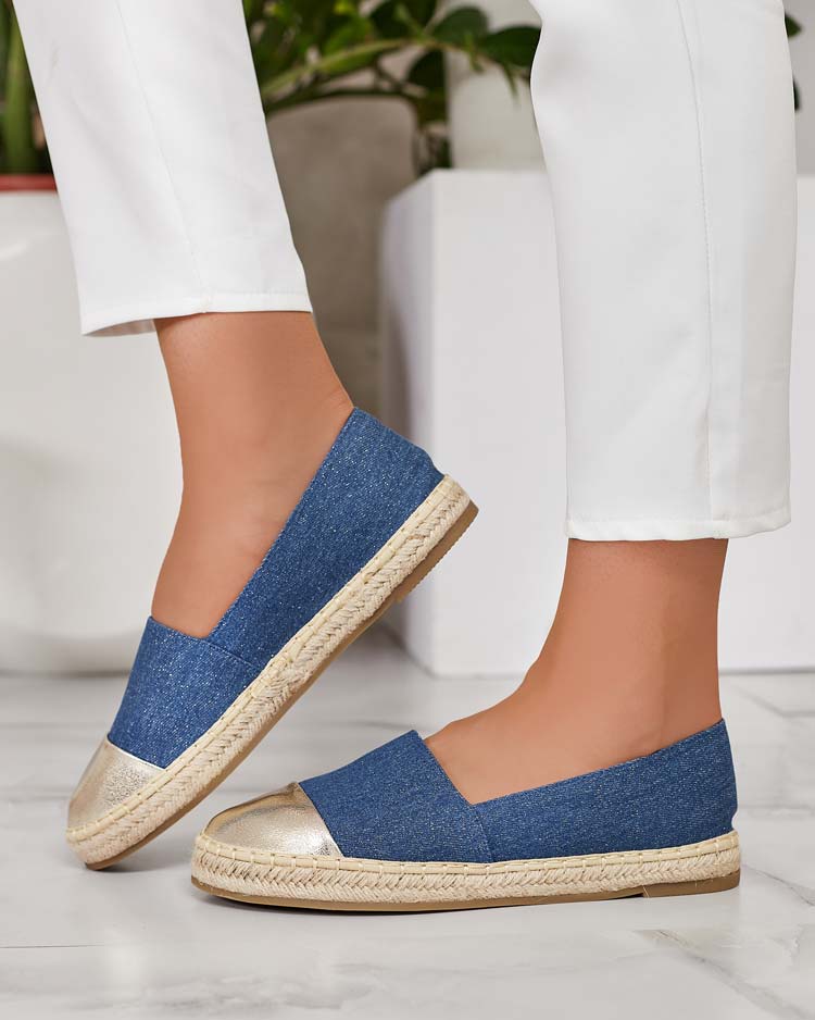 Royalfashion Dámske espadrilky a'la denim Anerta