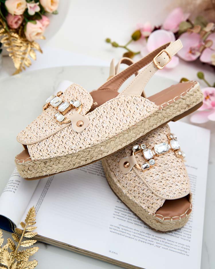 Royalfashion Dámske espadrilky s otvorenou špičkou