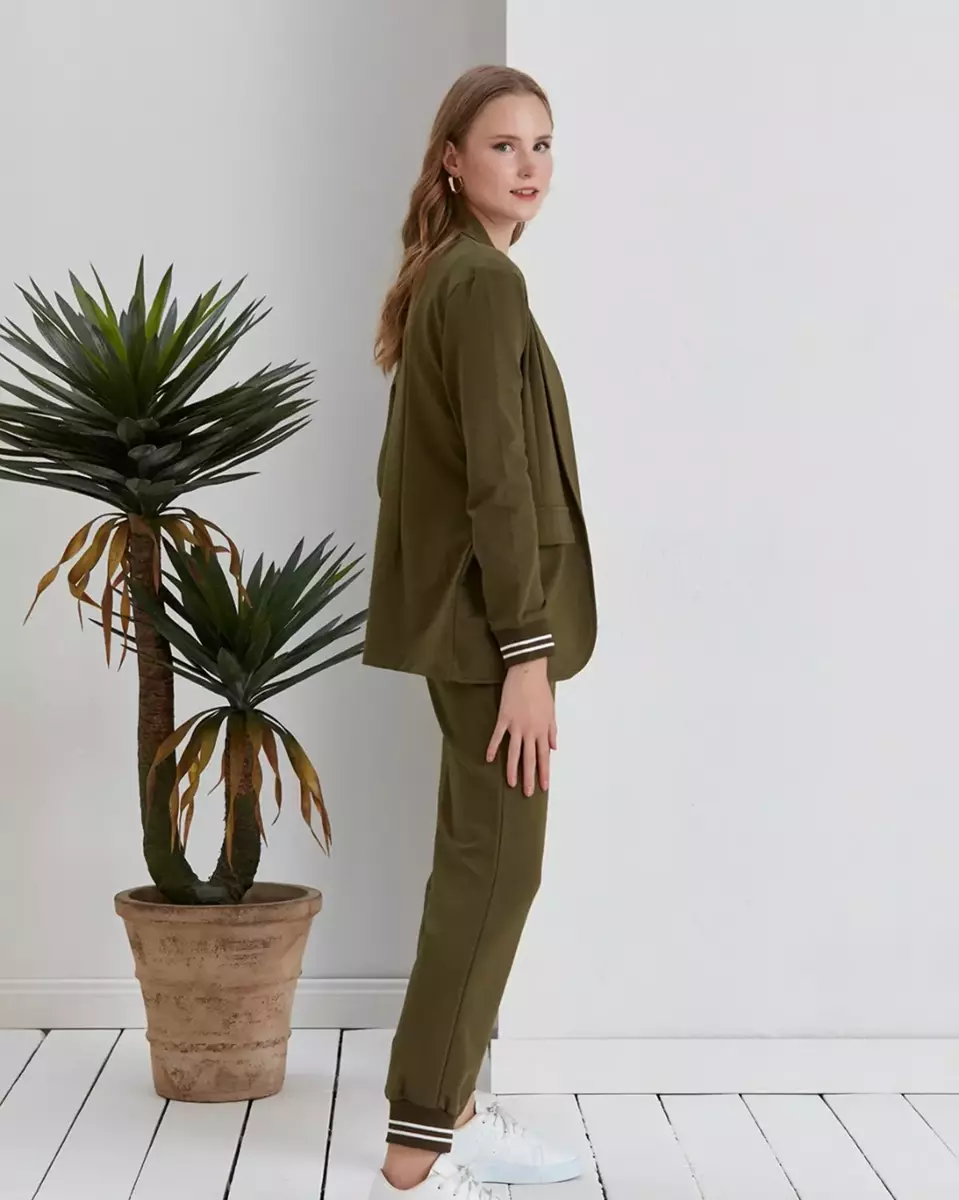 Royalfashion Khaki 2-dielny dámsky komplet