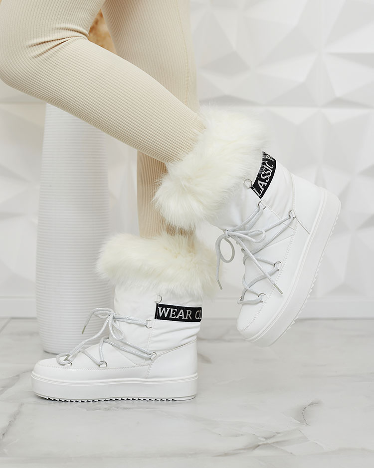 Royalfashion Šnurovacie čižmy a'la snow boots with fur Heccti