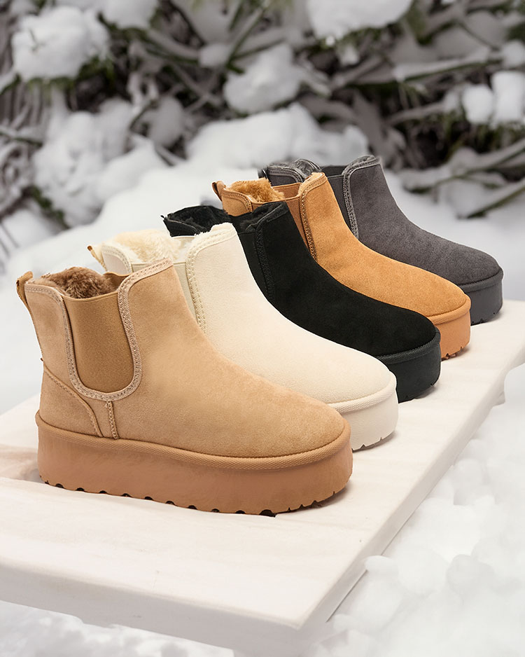 Royalfashion Topánky a'la snow boots for women Ropoppo