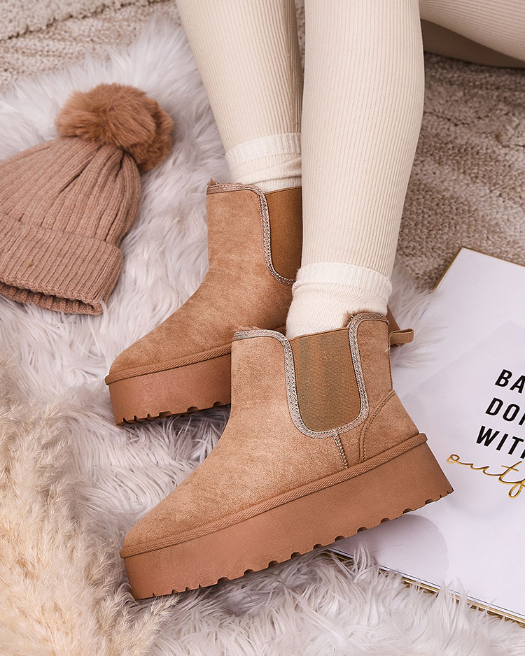 Royalfashion Topánky a'la snow boots for women Ropoppo