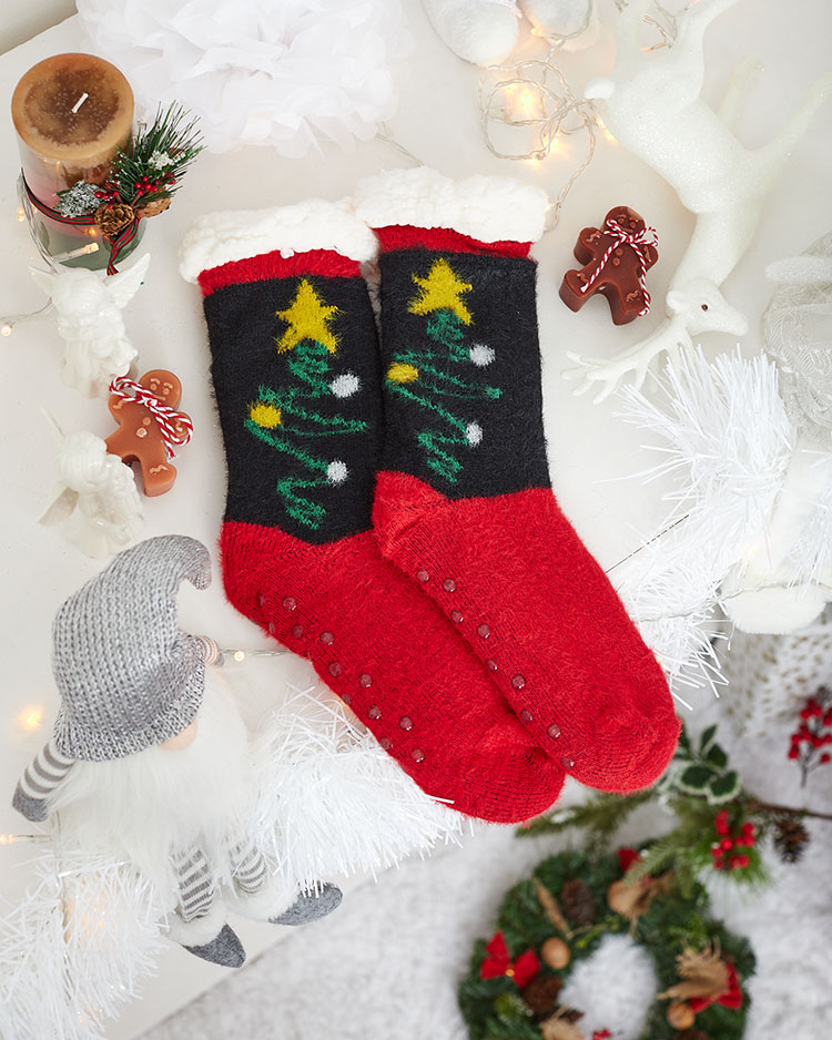 Royalfashion Zateplené vianočné dámske ponožky