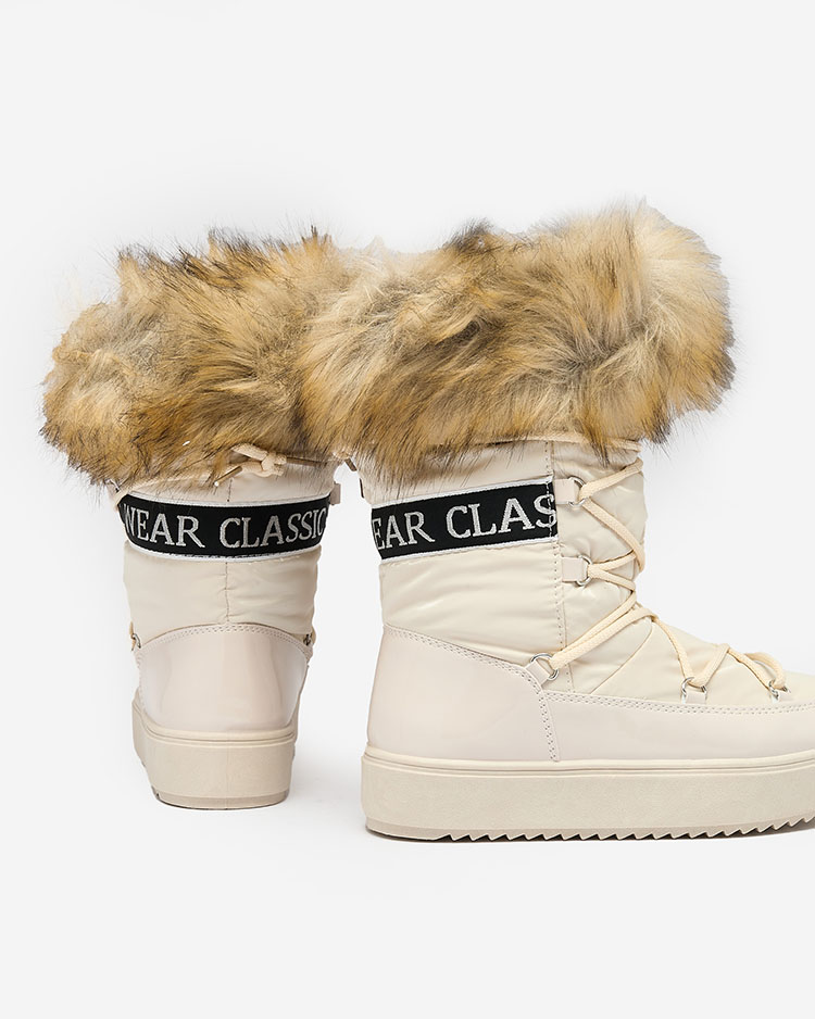 Royalfashion slip-on topánky a'la snow boots for women GMILLO